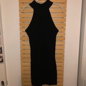 Fitted sweater dress.